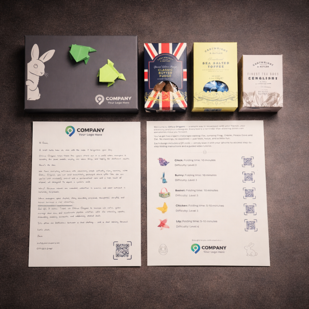 Easter Origami Treats: Fudge, Toffee, Tea & Letter