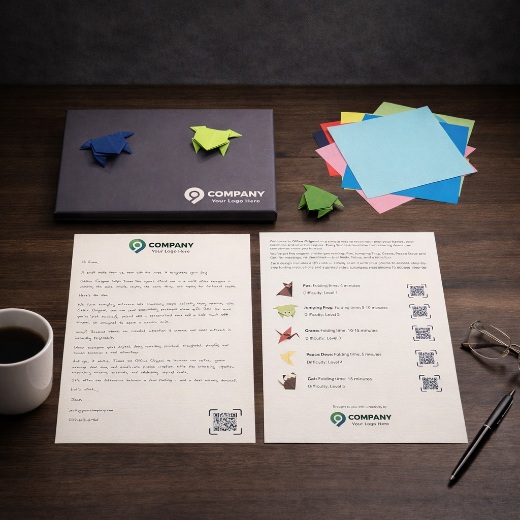 Office Origami Pack + Robot-written Letter Creative Kit (USA)